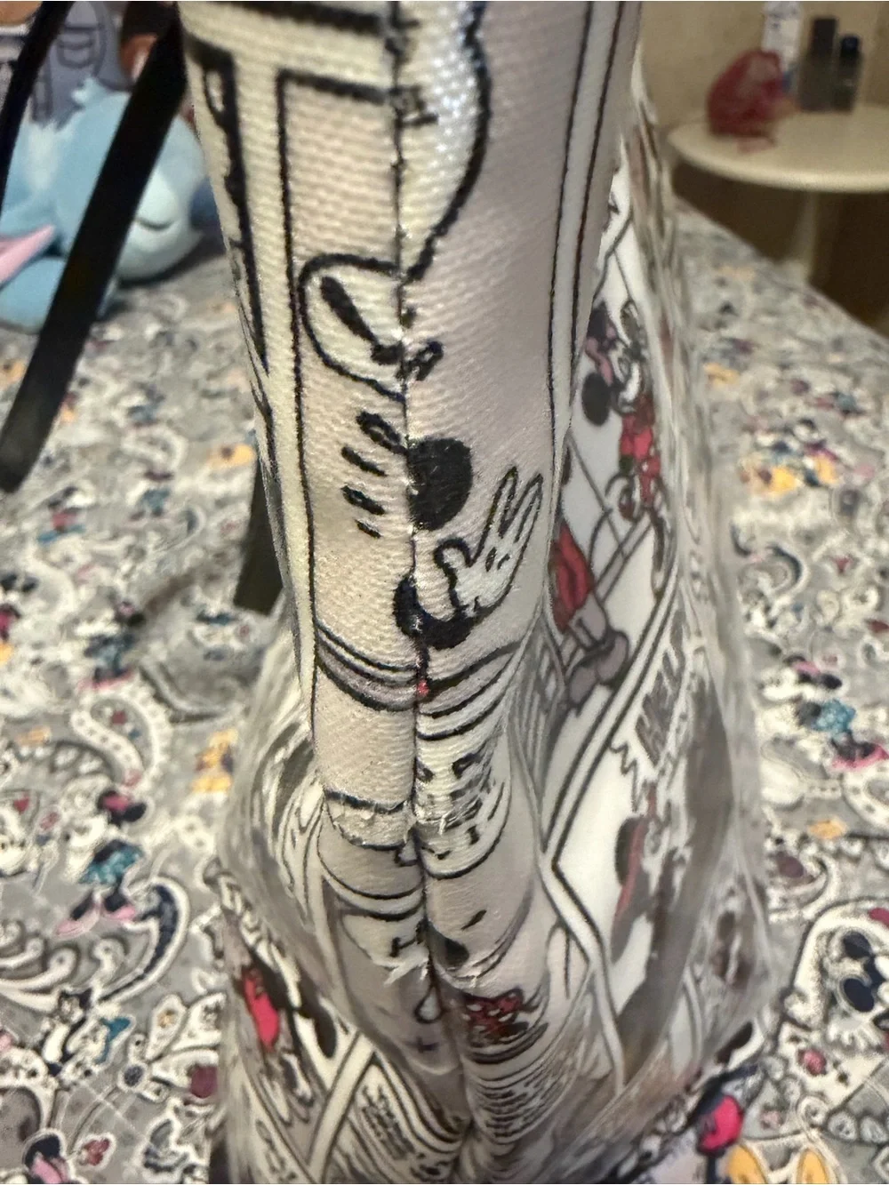 Kate Spade Mickey Mouse Comic Strip Tote Bag - Black & White